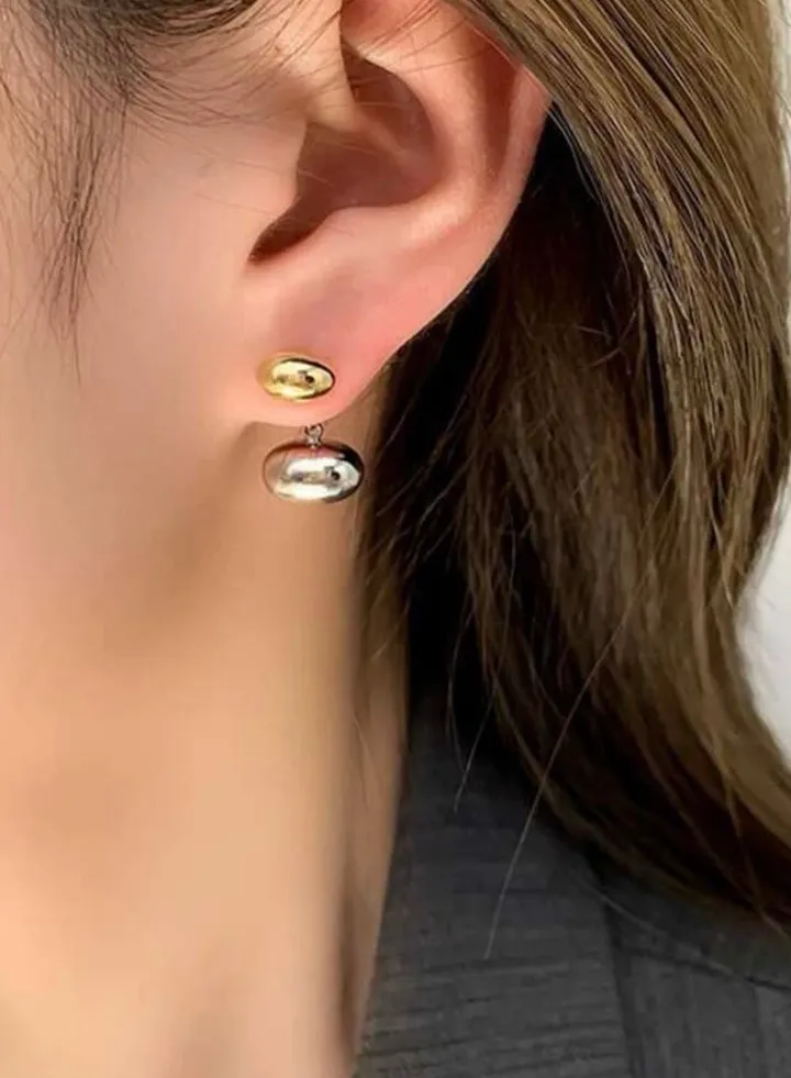 Gold & Silver Plated Stainless Steel Earrings For Women