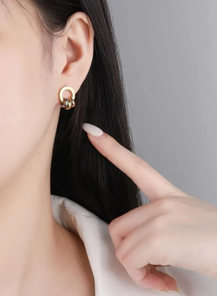 18k Gold Plated Stainless Steel Earring For Women