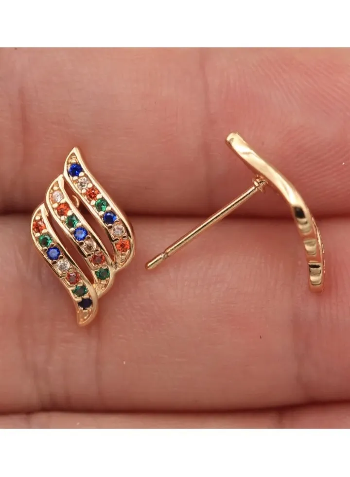 Elegant 18k Gold Plated Earrings For Women