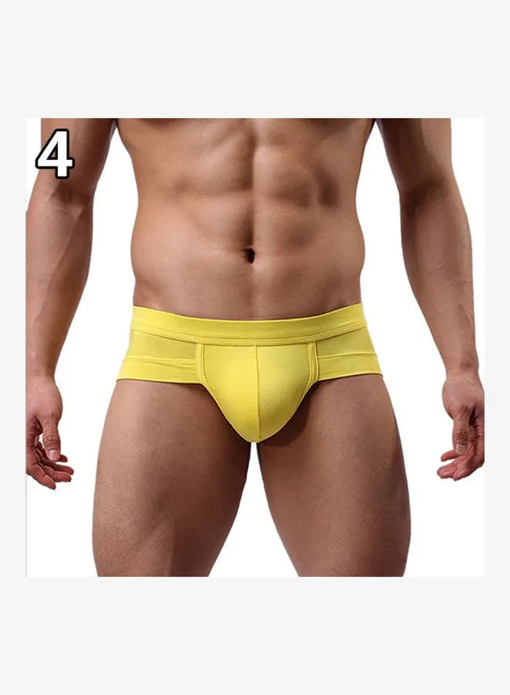 Men's Bulge Pouch Underwear Light Yellow