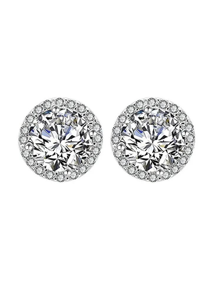 925 Sterling Silver Swarovski Crsytal Stud Earrings