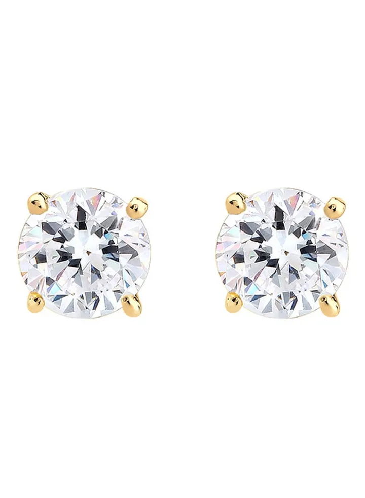 925 Sterling Silver Swarovski Crystal Studded Earrings