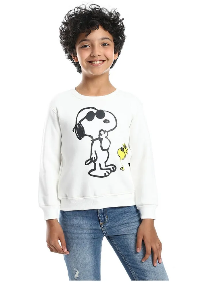 Cotton Printed Boys Sweatshirt
