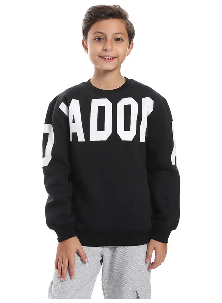 Cotton Printed Boys Sweatshirt