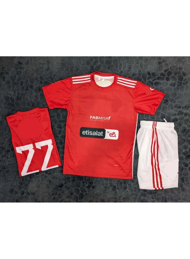 Boys' soccer shorts and T-shirt set