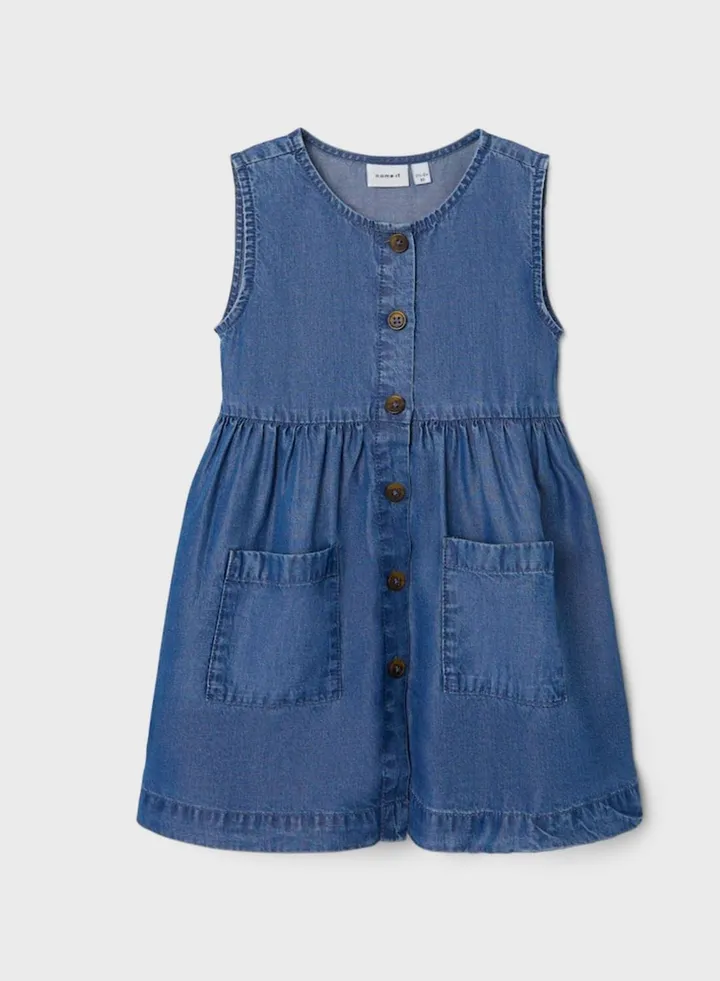 Kids Pocket Detail Denim Dress