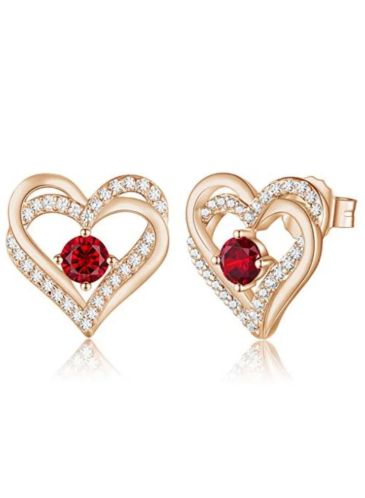 Heart Design Studs