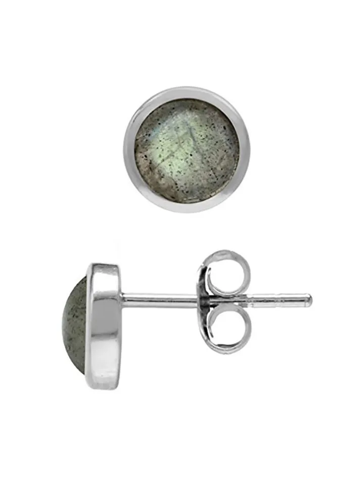 Round 925 Sterling Silver Earrings