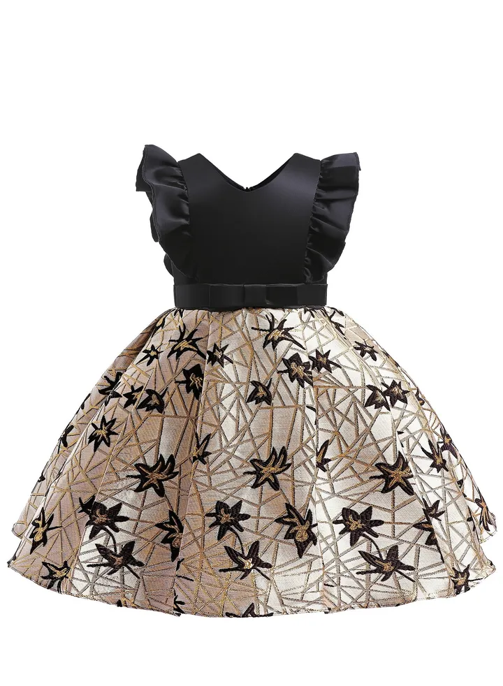 New Fashion Party Girl's Ceremonial Dress Black Color