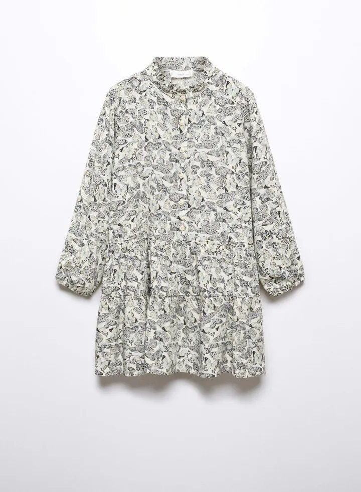 Kids Butter Fly Print Dress