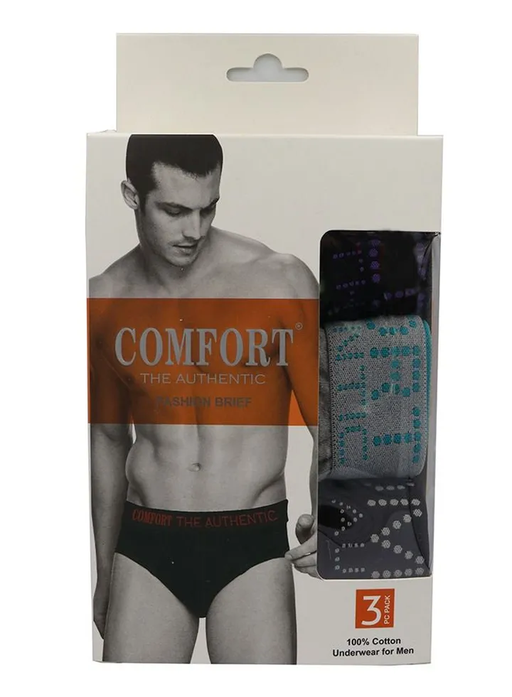 Mens Brief 3pc Cotton