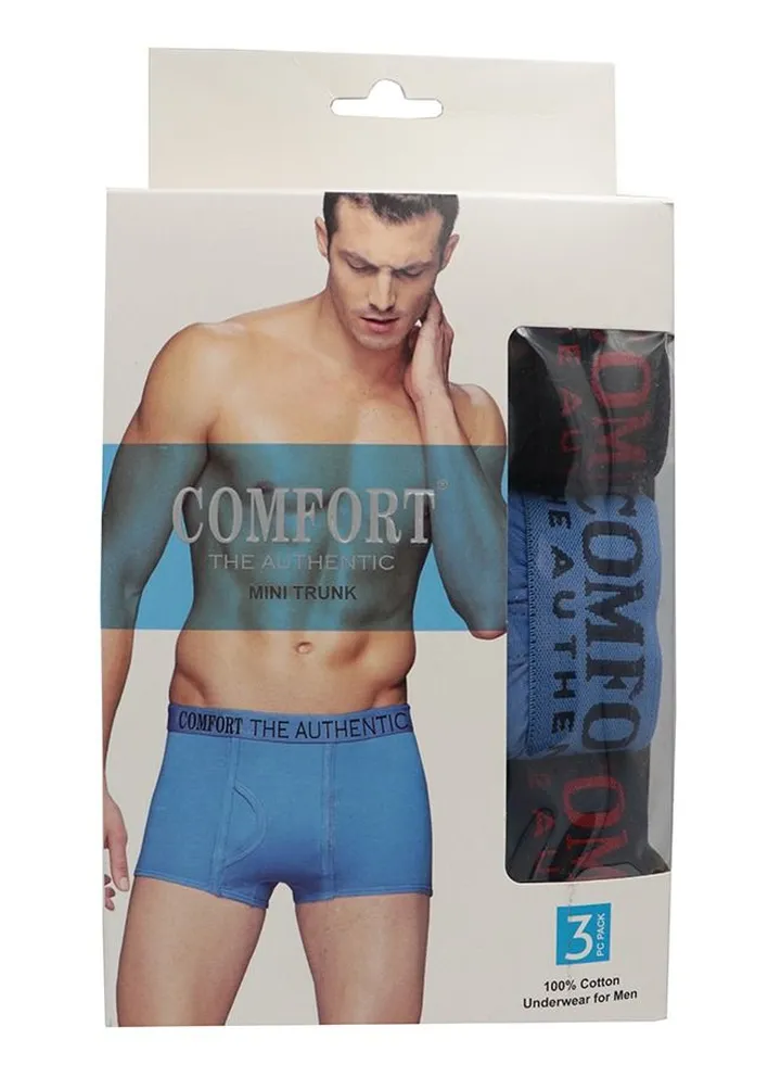 Mens Mini Trunk 3pc Cotton