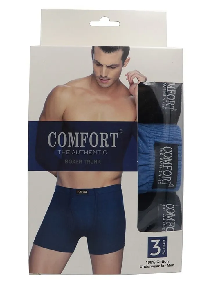 Mens Boxer 3pc Cotton