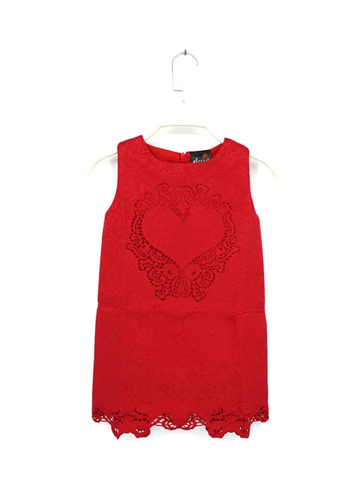 Quinn Sleeveless Dress Red