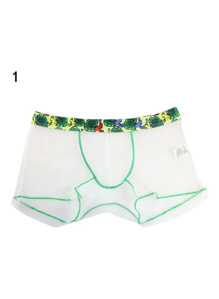 Men's See-through Underwear White