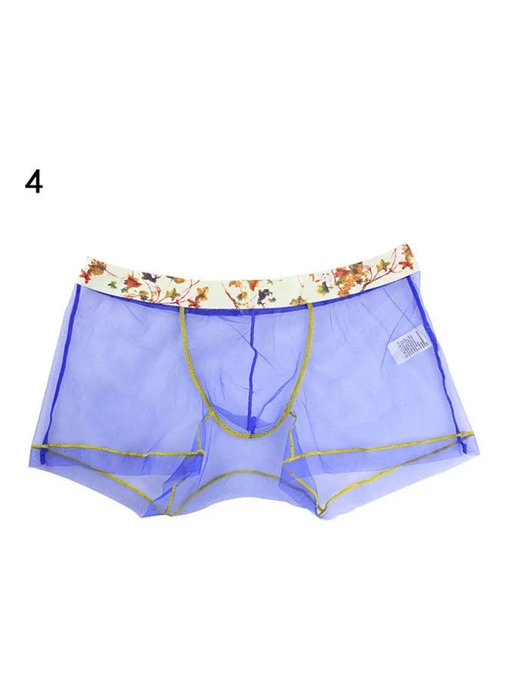 Men's See-through Underwear Blue