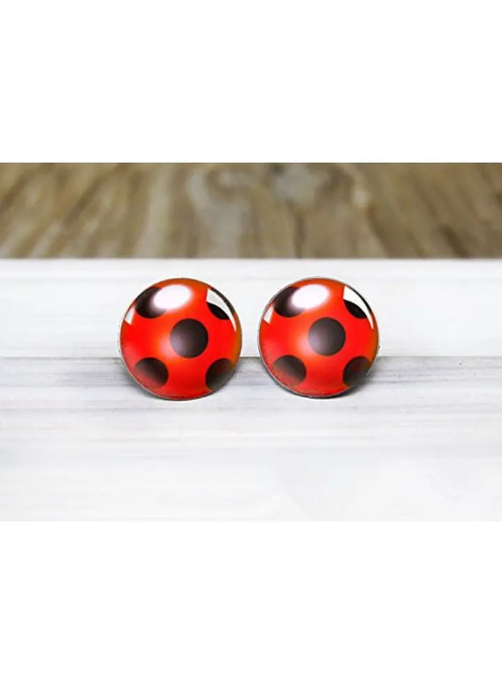 Ladybird Charm Earrings