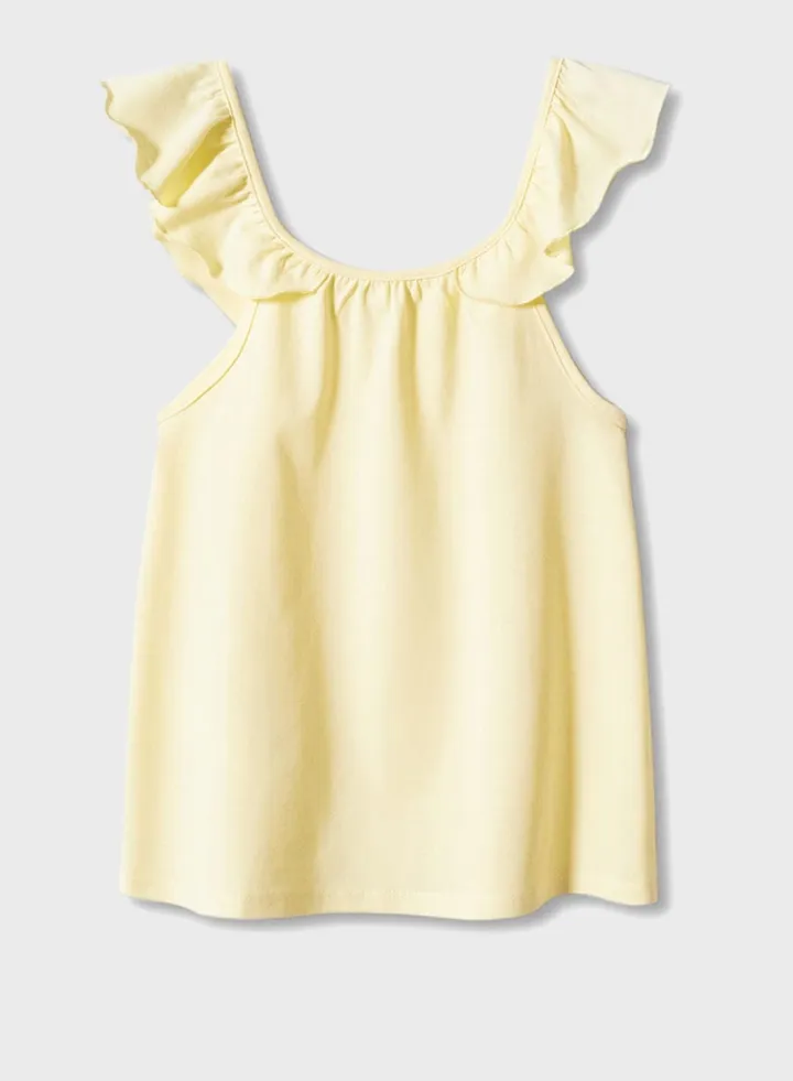 Kids Essential Ruffled T-Shirt