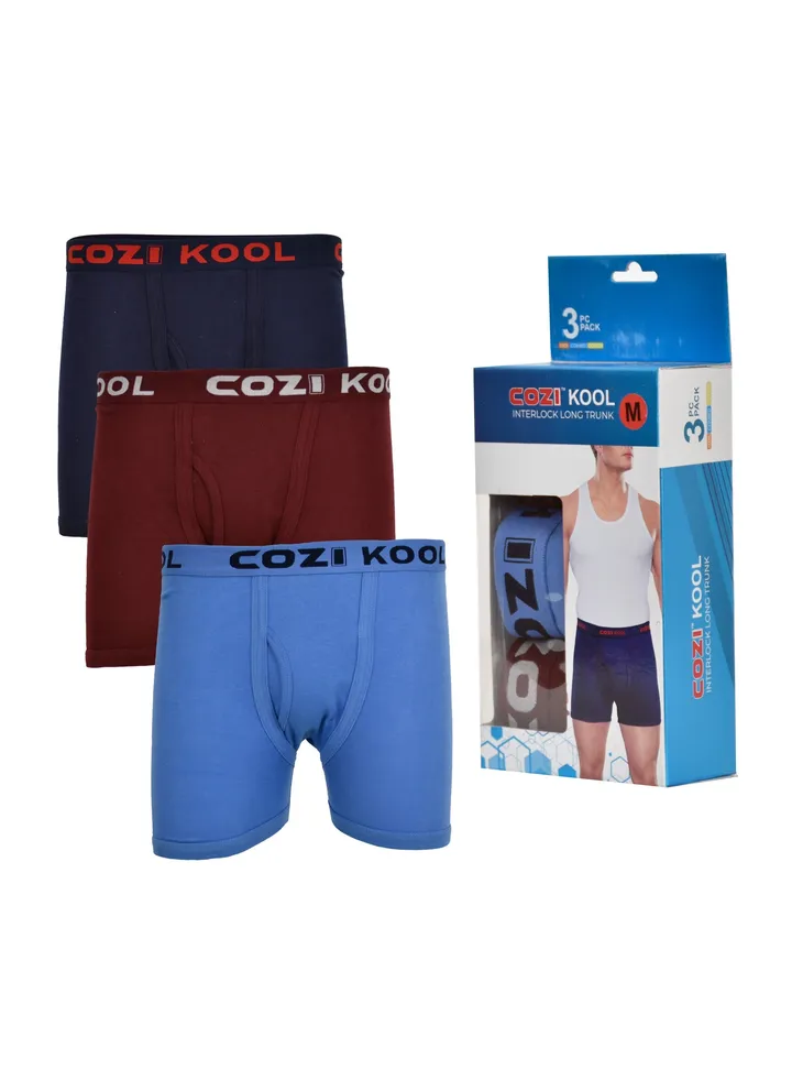 Cozi Men's Cotton Boxers (Pack of 3)