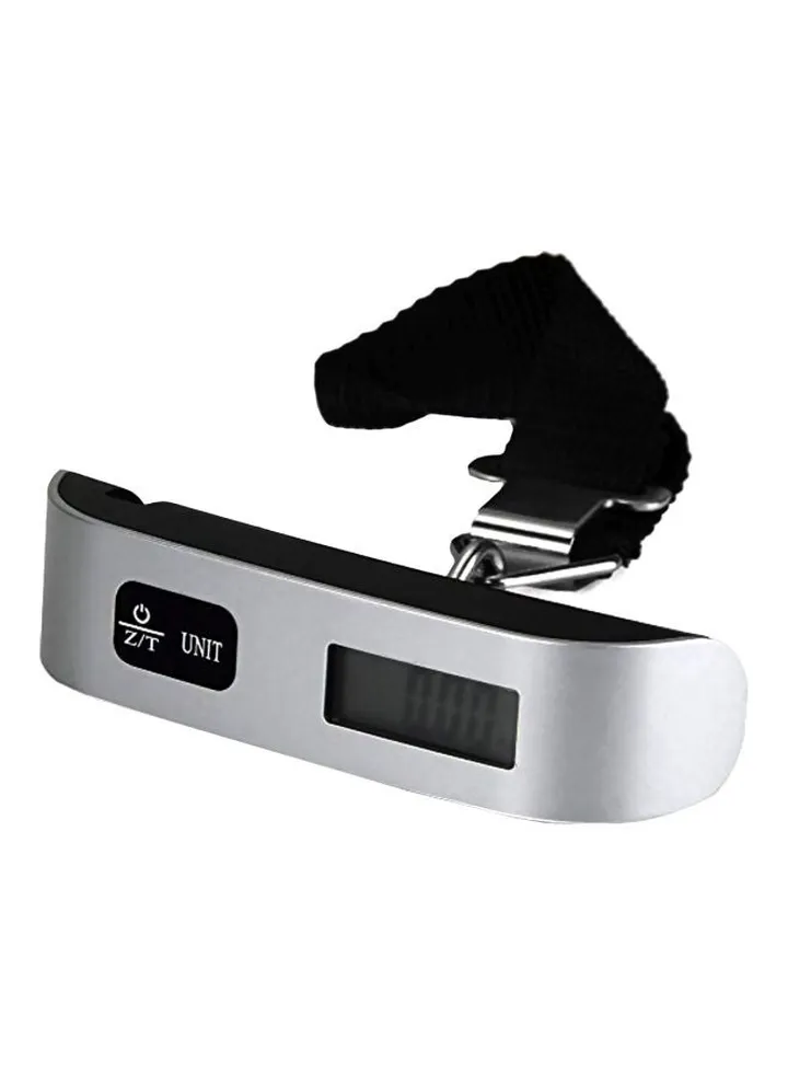 Digital Electronic Luggage Scale Silver/Black