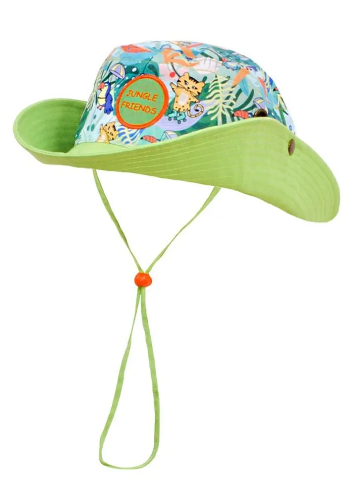 Kids Hat Unisex Jungle Friends
