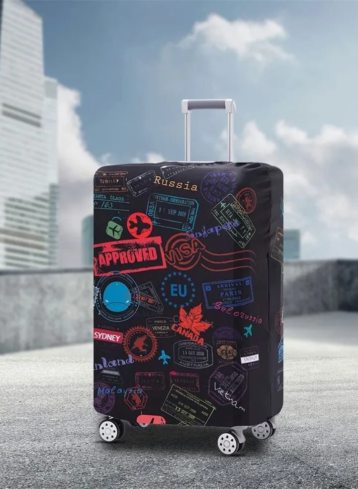 Luggage Cover, Washable Suitcase Protector Anti-scratch Cover Fits 26-28 Inch (S)