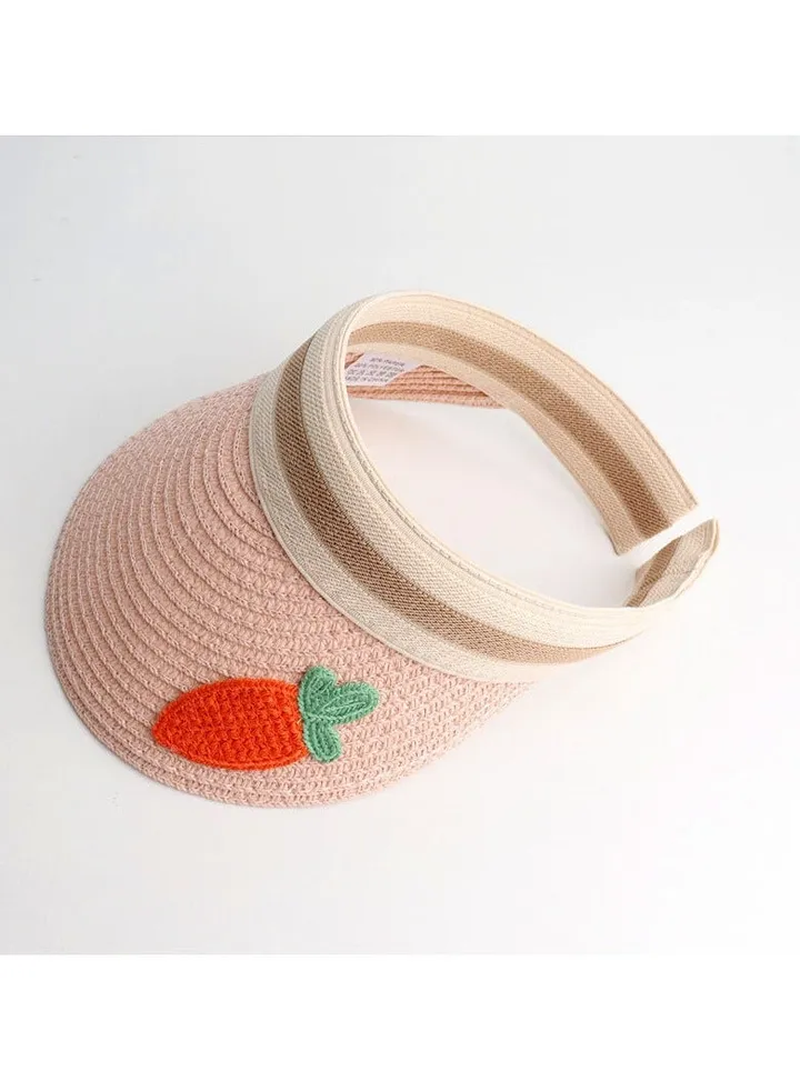New Children's Breathable Headless Sunshade Knitted Hat
