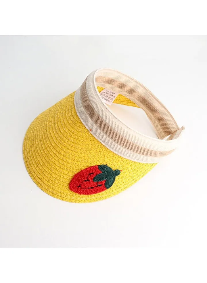 New Children's Breathable Headless Sunshade Knitted Hat
