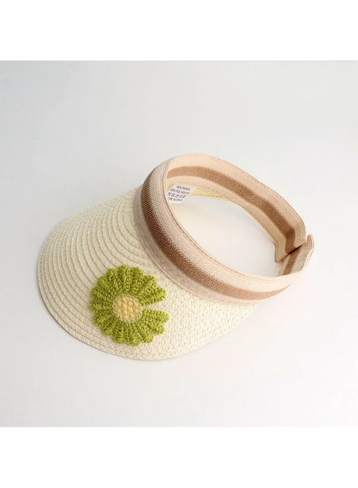 New Children's Breathable Headless Sunshade Knitted Hat