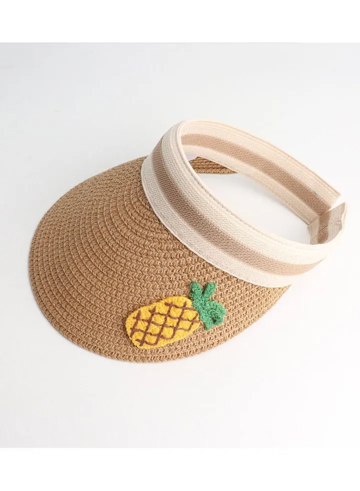 New Children's Breathable Headless Sunshade Knitted Hat
