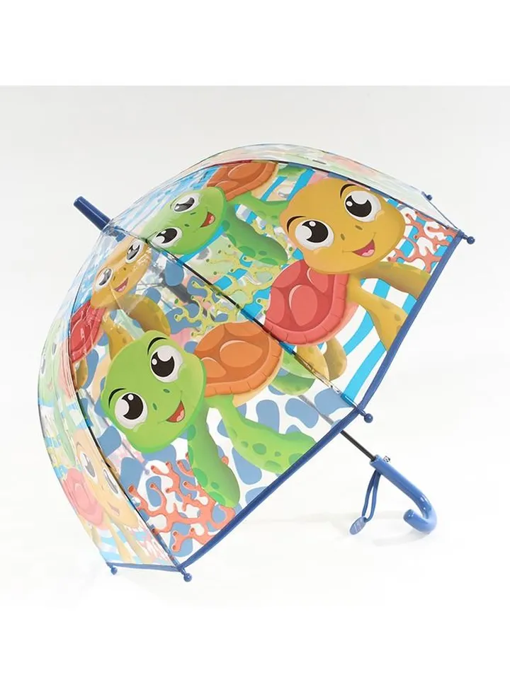 Children's Automatic Umbrella Cartoon Animal Pattern Cute Transparent Umbrella