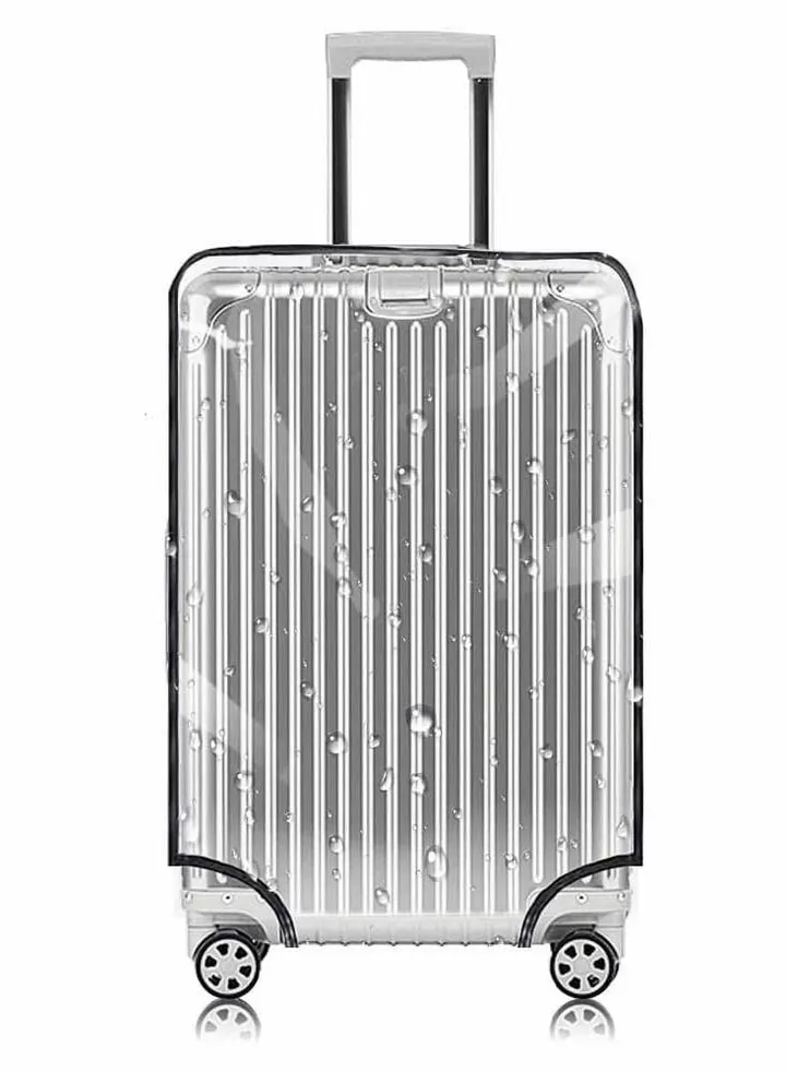 Transparent Pvc Suitcase Cover 24 28 30 Inch Suitable For Wheeled Suitcases, No Need To Remove The