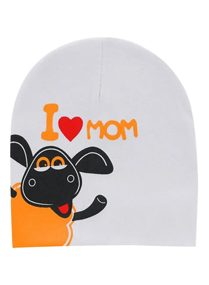 Cute Warm Beanie Grey/Orange/Black