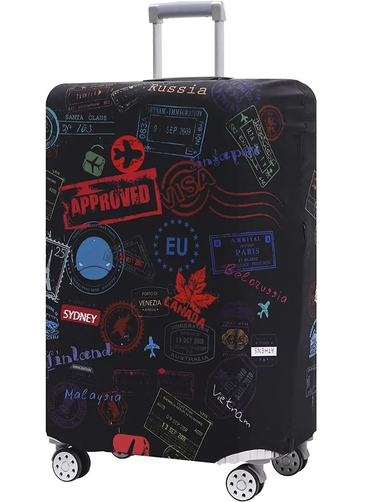 Travel Luggage Cover Spandex Suitcase Protector Washable Baggage Covers (for 18-32 inch luggage) Premium Elasticated Luggage Protector