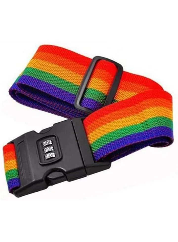 Travel Luggage Safety Belt Suitcase Combination Straps, Colorful