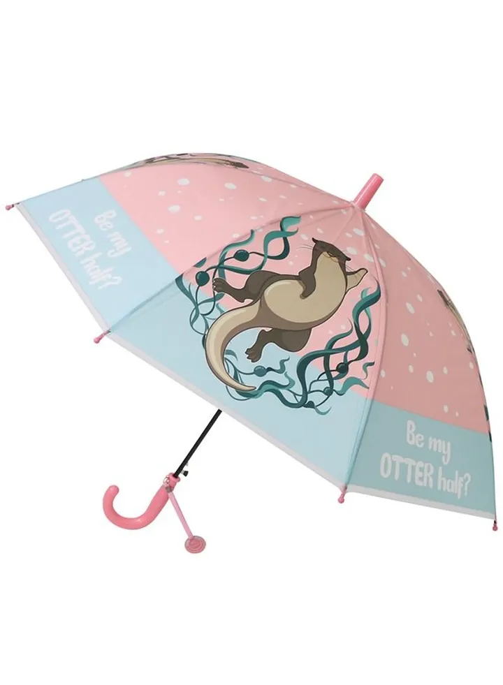 Cartoon Children's Printed Umbrella With Long Handle