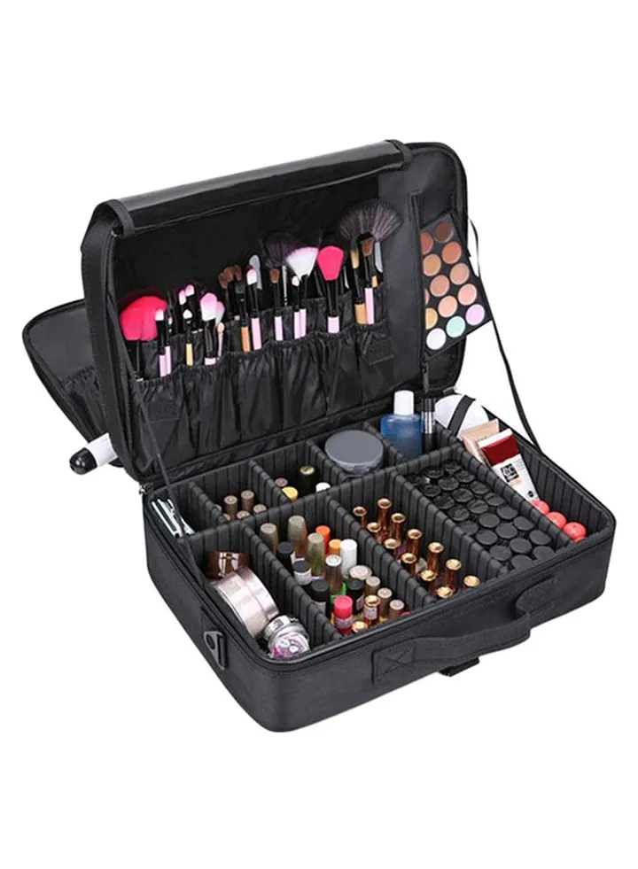 Professional 3 Layer Cosmetic Case Black
