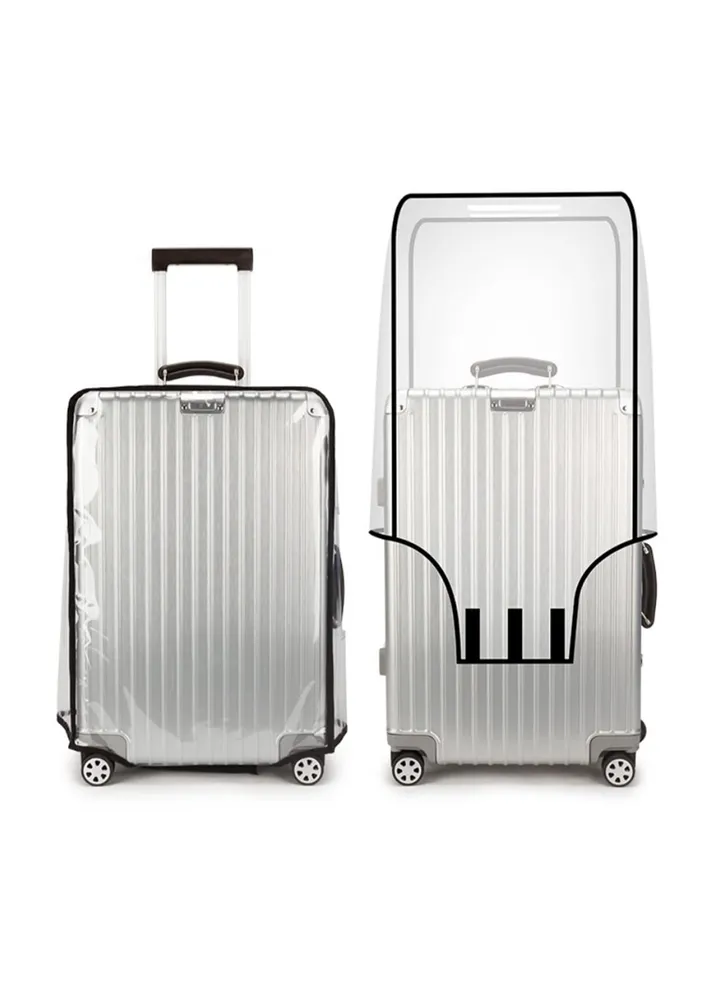 Full Transparent Luggage Protector Cover Thicken Suitcase Protector Cover PVC Suitcase Cover Rolling Luggage Cover