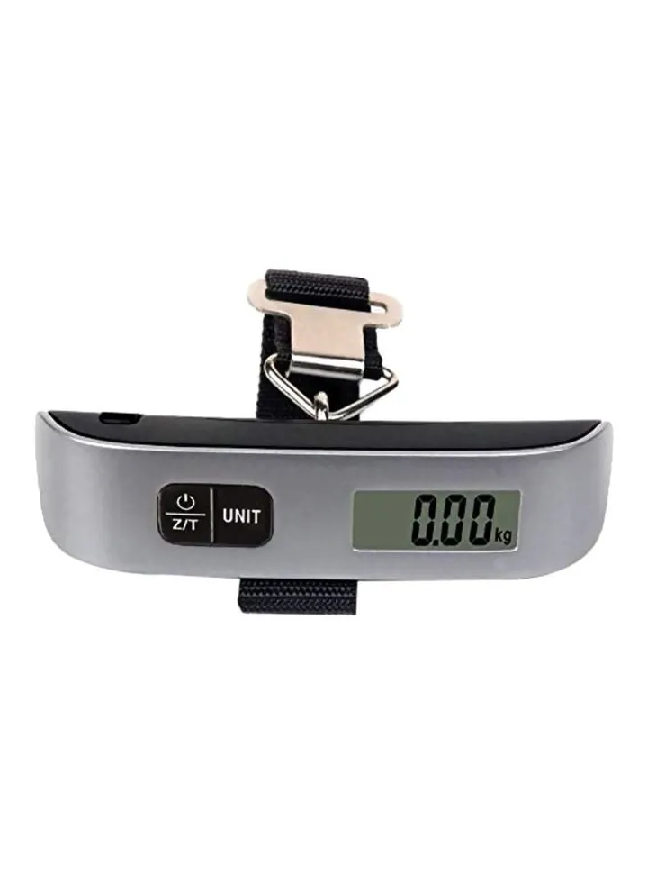 Digital Electronic Luggage Scale Silver/Black