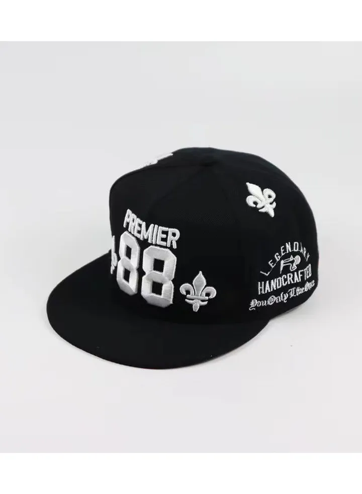 New Harajuku Cashew Flower Letter Hip Hop Hat