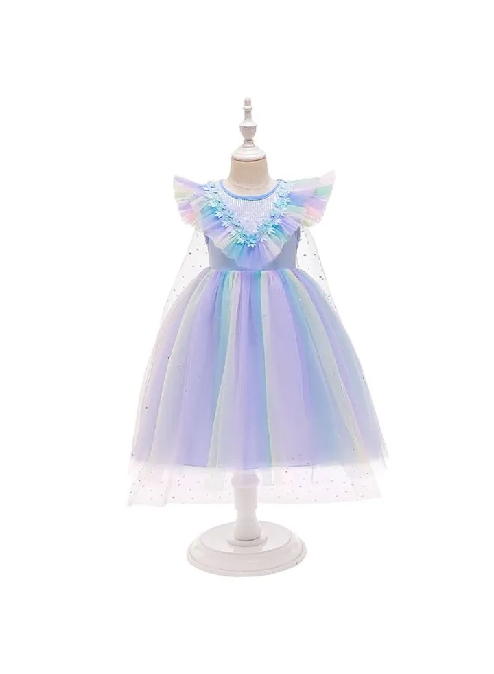 Princess Dress up Costume for Girls Kids Costumes Children Party Birthday Fancy Gown Toddler Baby Girl Summer Clothes Dresses