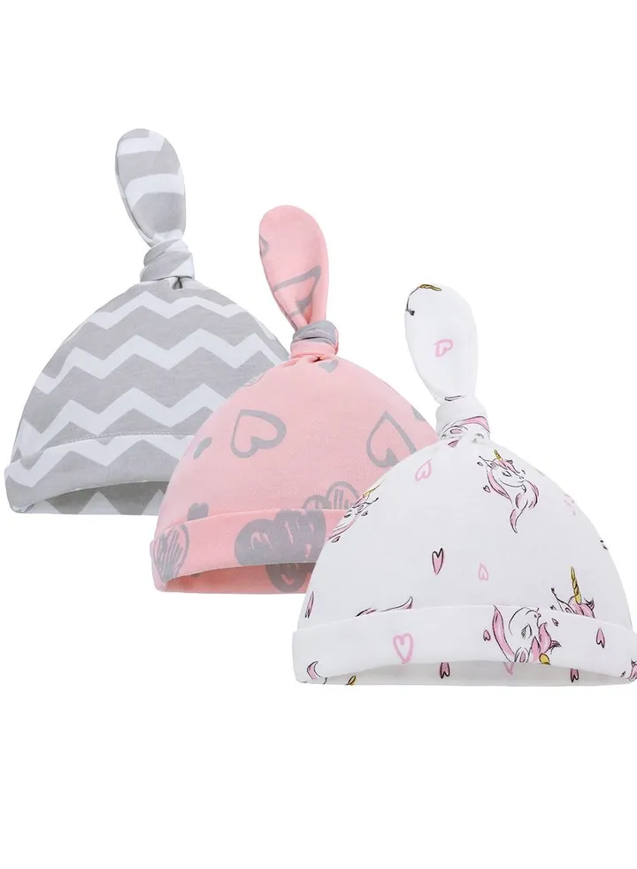Suitable For 0-1 Year Old Newborn Hat Three-piece Set