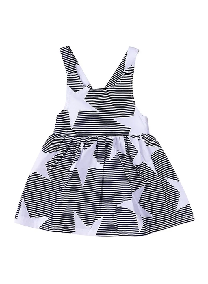 Round Neck Sleeveless Dress Black