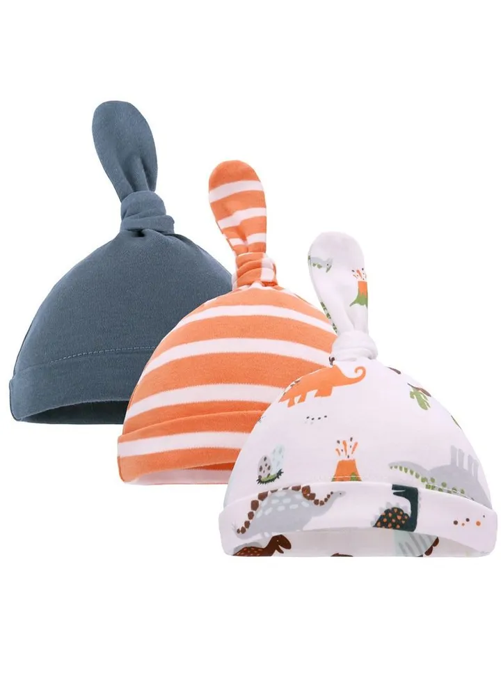 Suitable For 0-1 Year Old Newborn Hat Three-piece Set