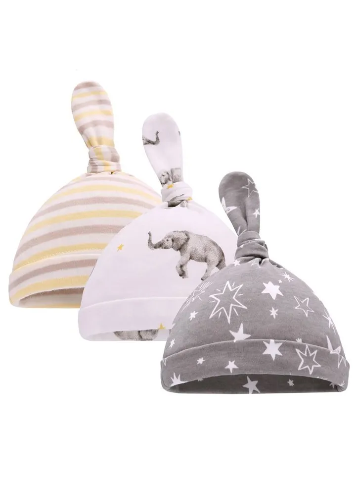 Suitable For 0-1 Year Old Newborn Hat Three-piece Set