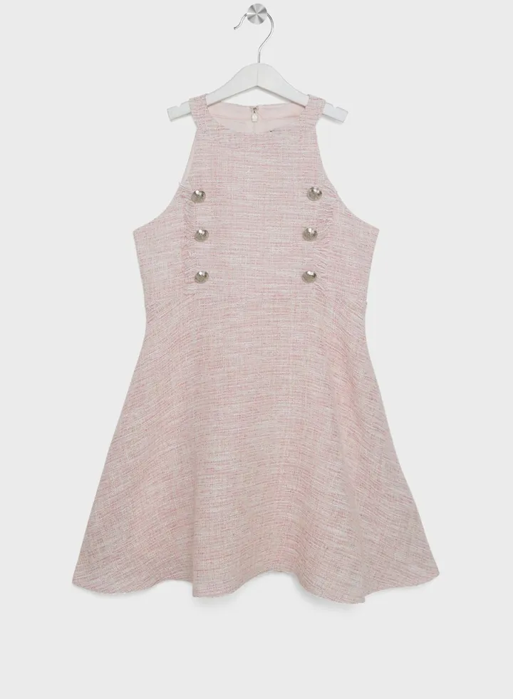 Kids Roma Boucle Midi Dress