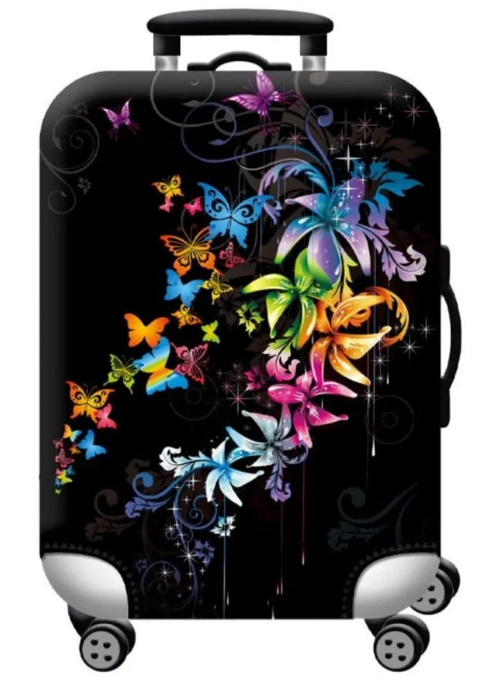 Travel Luggage Cover Spandex Suitcase Protector Washable Baggage Covers (for 18-32 inch luggage) Premium Elasticated Luggage Protector