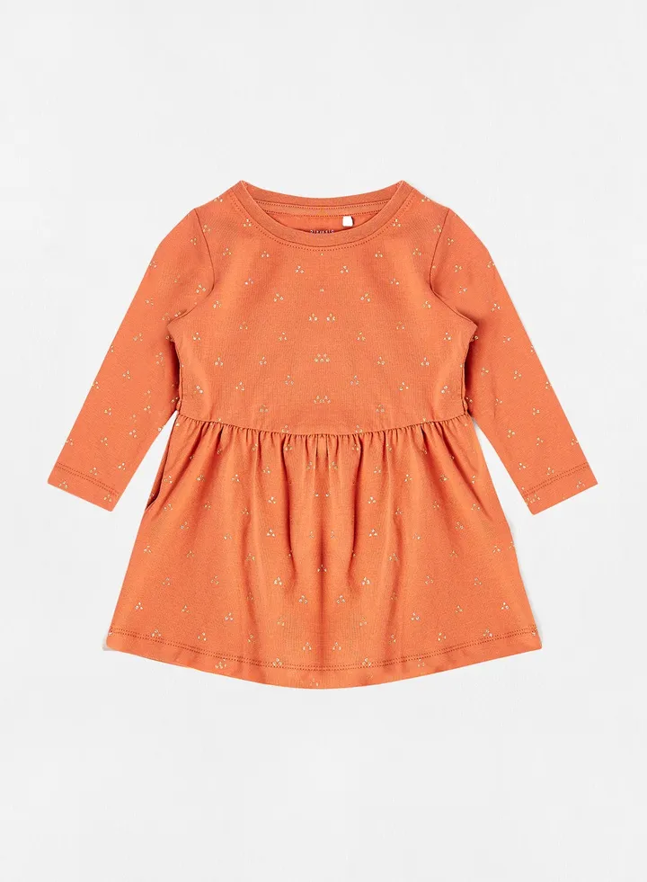 Infant/Baby Organic Cotton Dress Orange