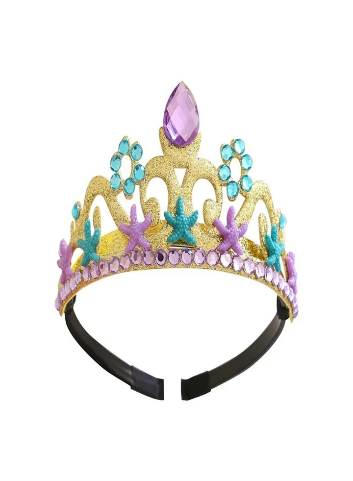 New Birthday Gift Children's Crown Hairband Multicolor,