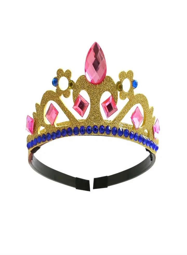 New Birthday Gift Children's Crown Hairband Rose red